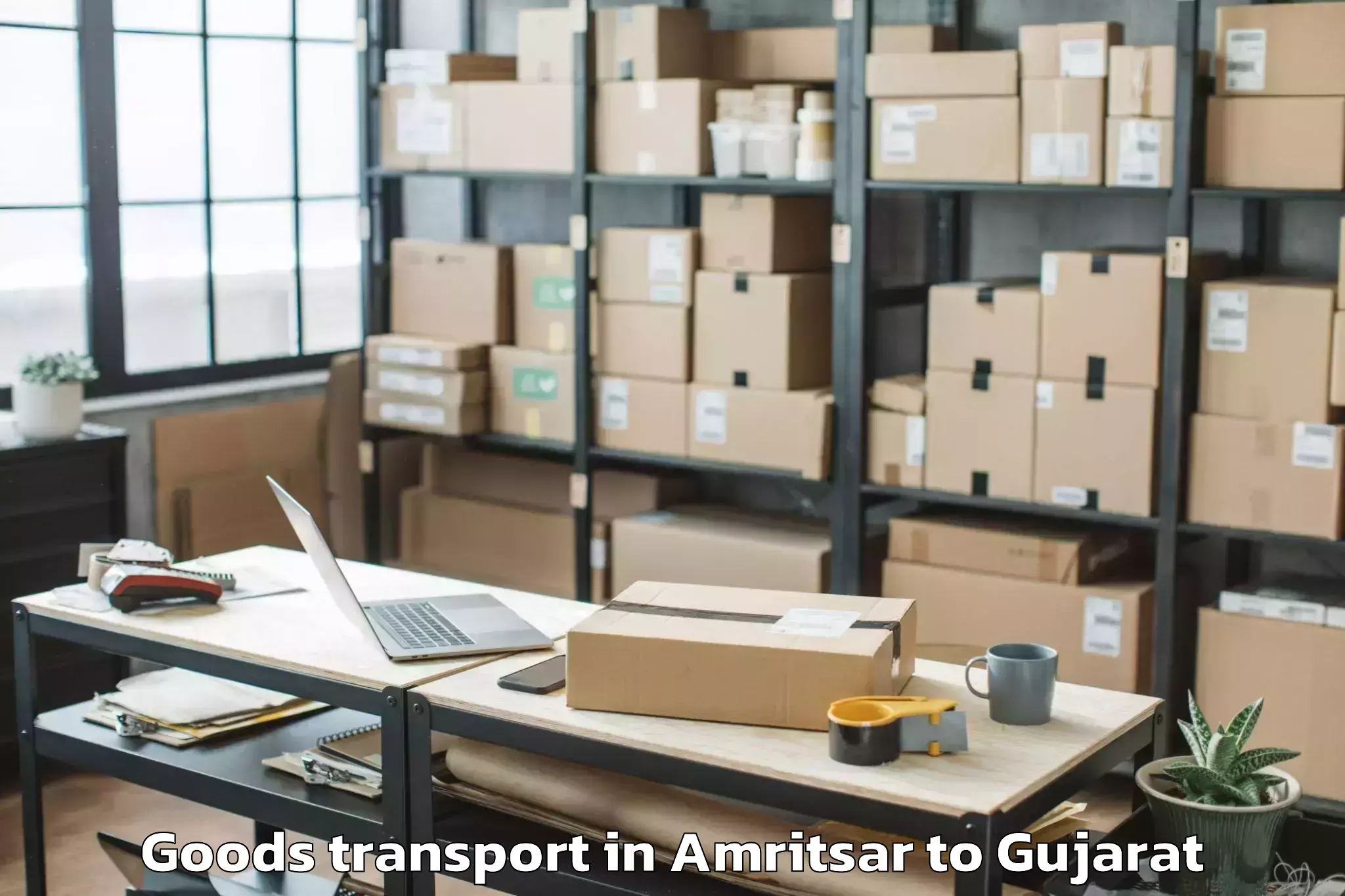 Trusted Amritsar to Vallabh Vidyanagar Goods Transport